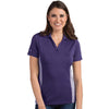 Antigua Women's Dark Purple/White Venture Polo