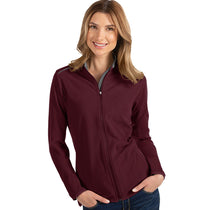 Antigua Women's Maroon/Carbon Glacier Full Zip Up Jacket