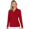 Antigua Women's Dark Red Tribute Long Sleeve T-Shirt