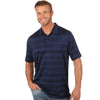 Antigua Men's Navy Multi Compass Short Sleeve Polo Shirt