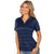 Antigua Women's Navy Multi Compass Short Sleeve Polo Shirt