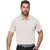 Antigua Men's Oatmeal Heather/White Peak Polo