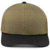 Pacific Headwear Moss Green/Black Trucker Snapback Braid Cap