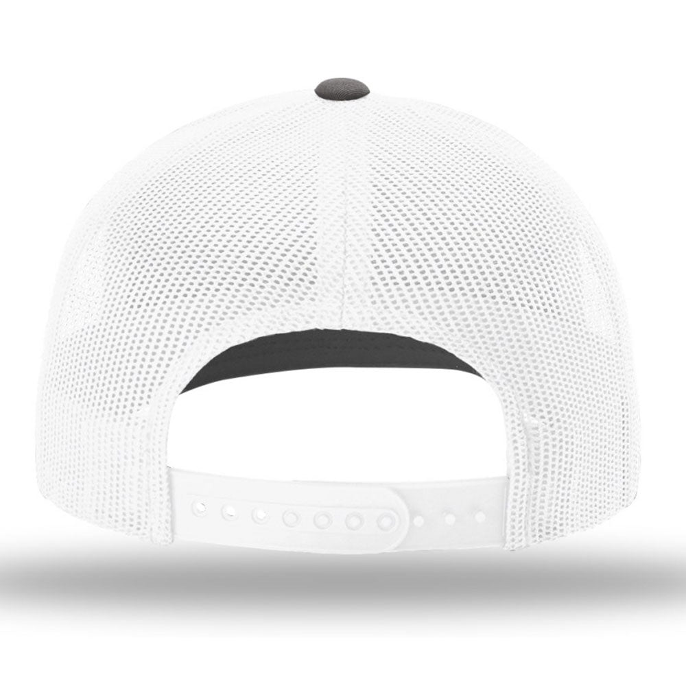 Richardson Charcoal/White R-Flex Adjustable Trucker Cap