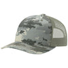 Richardson Digital Camo/Light Green Printed Five Panel Trucker Hat