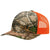 Richardson Realtree Edge/Neon Orange Printed Five Panel Trucker Hat