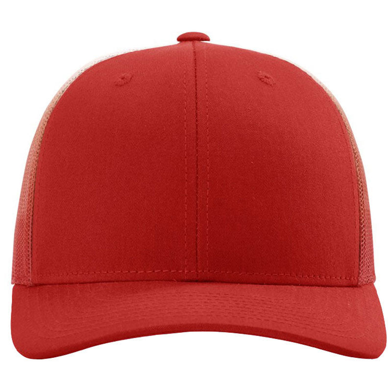 Richardson Red/White Fade Printed Mesh Trucker Hat