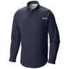 Columbia Men's Collegiate Navy Tamiami II Long Sleeve Shirt