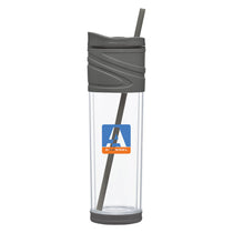 ETS Storm Grey Melrose Acrylic Tumbler 16 oz