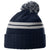 Richardson Heather Navy Short Pom Beanie