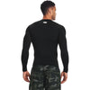 Under Armour Men's Black/White HeatGear Armour Long Sleeve Shirt