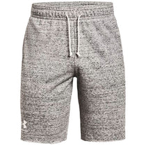 Under Armour Men's Onyx White/Black Rival Terry Shorts