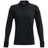 Under Armour Men's Black/Dark Navy Blue AFS - Deprecated/Black Tacticle Performance Polo 2.0 Long Sleeve