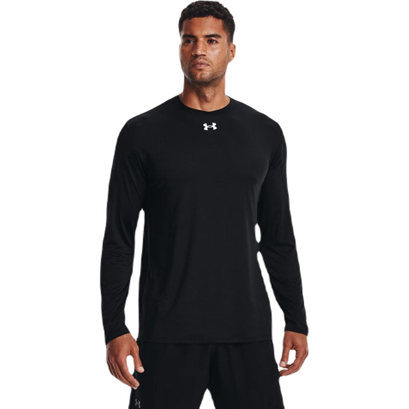 Under Armour Men's Black/White Knockout Team Long Sleeve T-Shirt