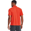 Under Armour Men's Dark Orange/White Tech Team Polo