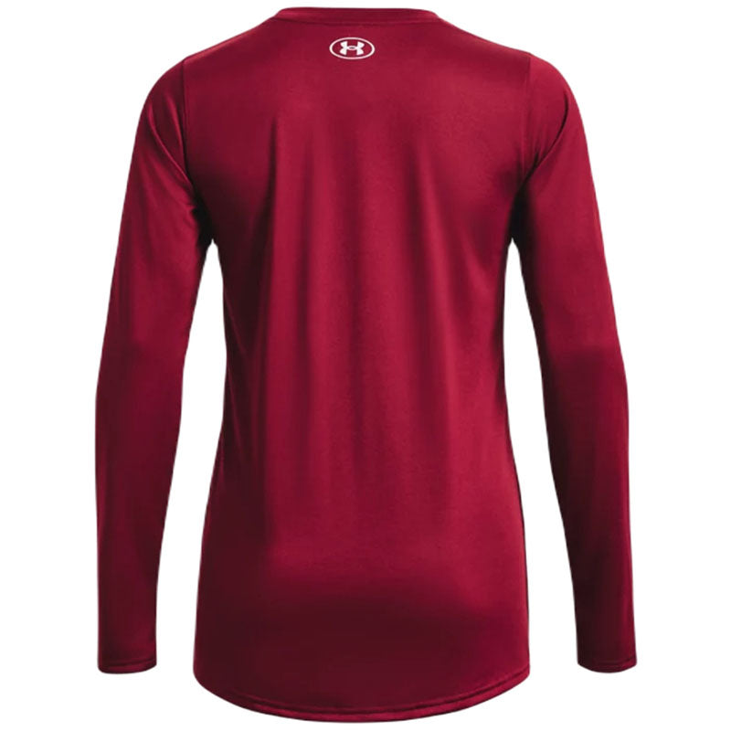 Under Armour Women's Cardinal/White Team Tech Long Sleeve