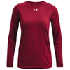 Under Armour Women's Cardinal/White Team Tech Long Sleeve