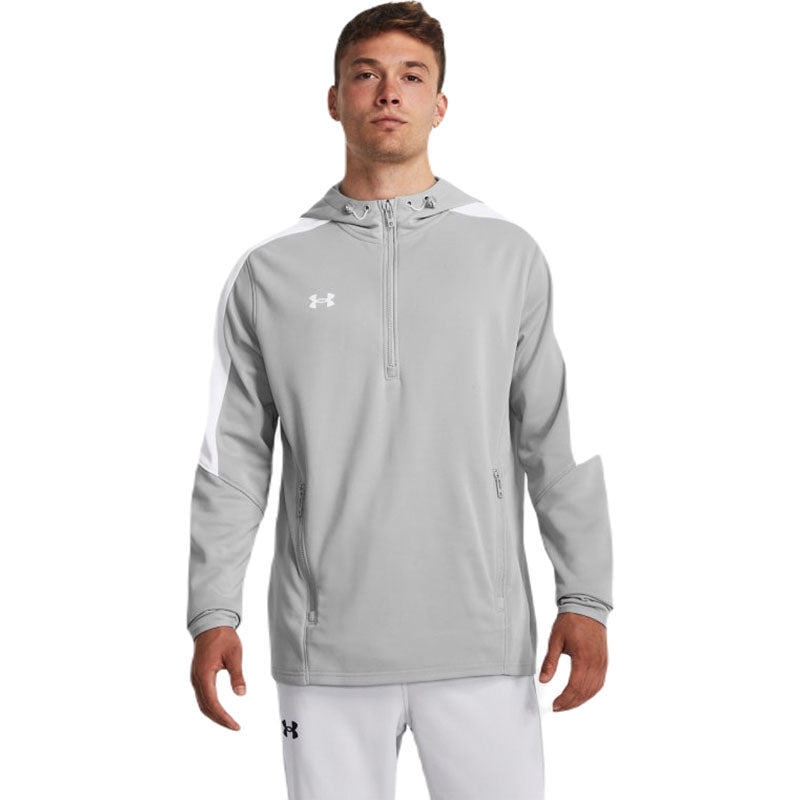 Under Armour Men's Mod Grey/White Storm Armour Fleece Hoodie