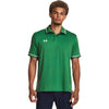 Under Armour Men's Team Kelly Green/White Team Tipped Polo