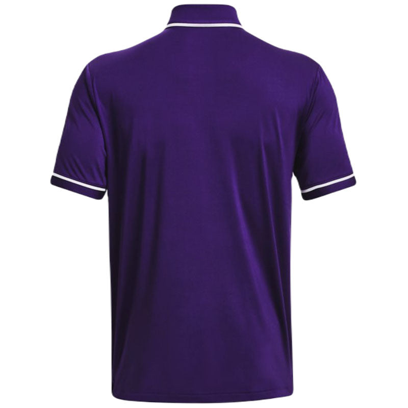 Under Armour Men's Purple/White Team Tipped Polo