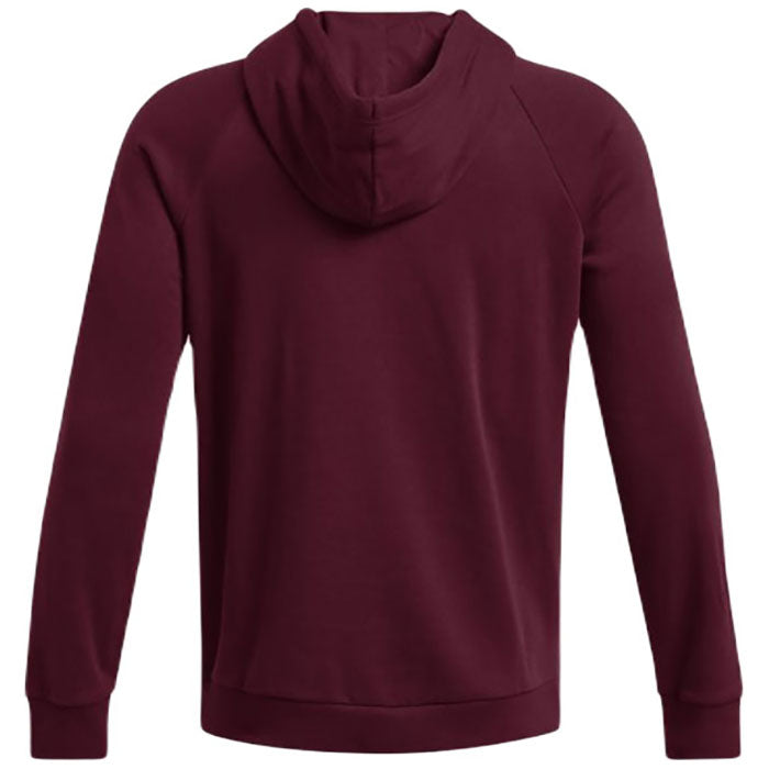 Under Armour Men's Maroon/White Rival Fleece Hoodie