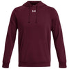 Under Armour Men's Maroon/White Rival Fleece Hoodie