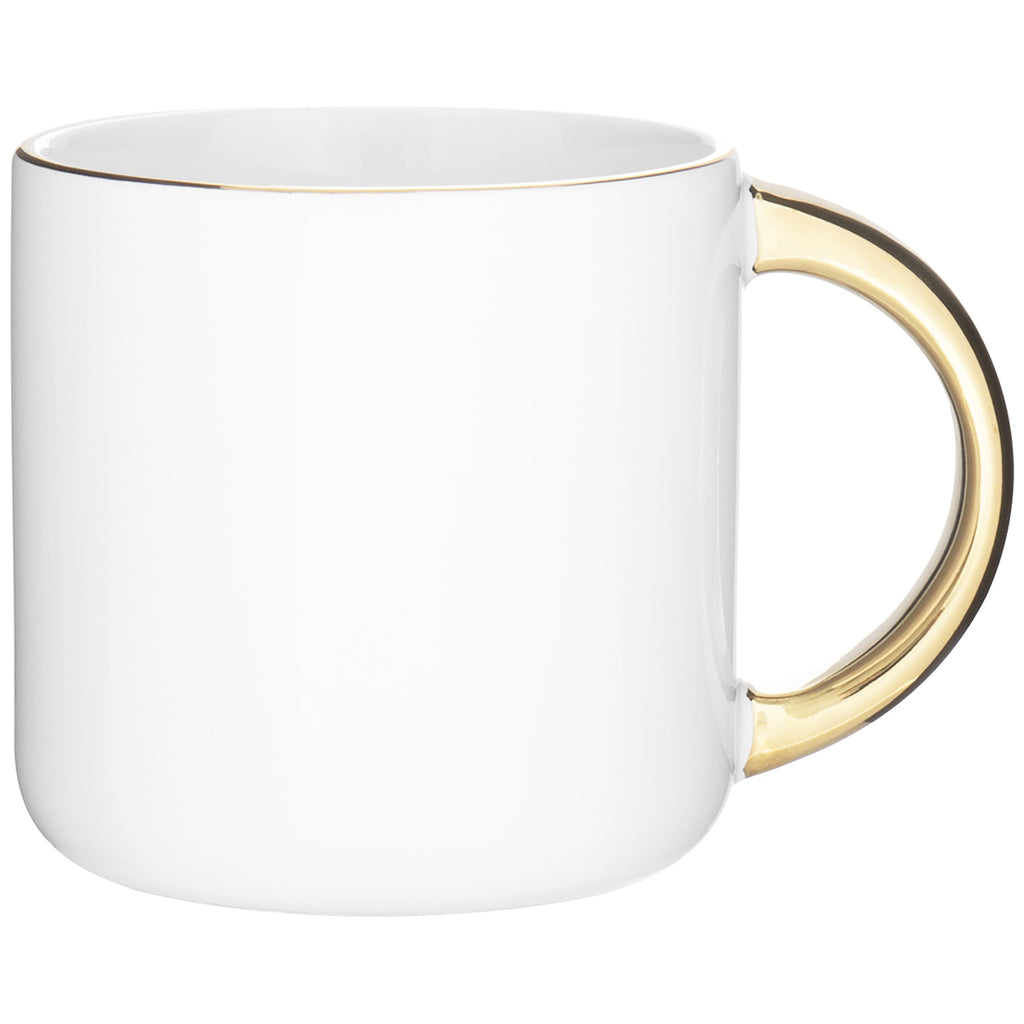 ETS White/Gold Minolo-Metallic 14 oz Mug