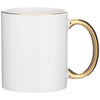 ETS White/Gold C-Handle-Metallic 11 oz Mug