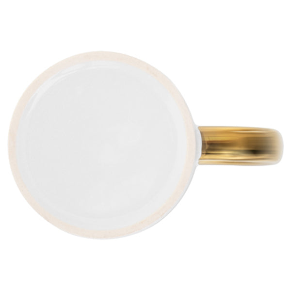 ETS White/Gold C-Handle-Metallic 11 oz Mug