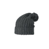 Richardson Heather Charcoal Chunk Pom Beanie with Cuff