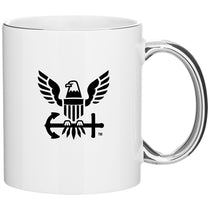ETS White/Platinum C-Handle-Metallic 11 oz Mug