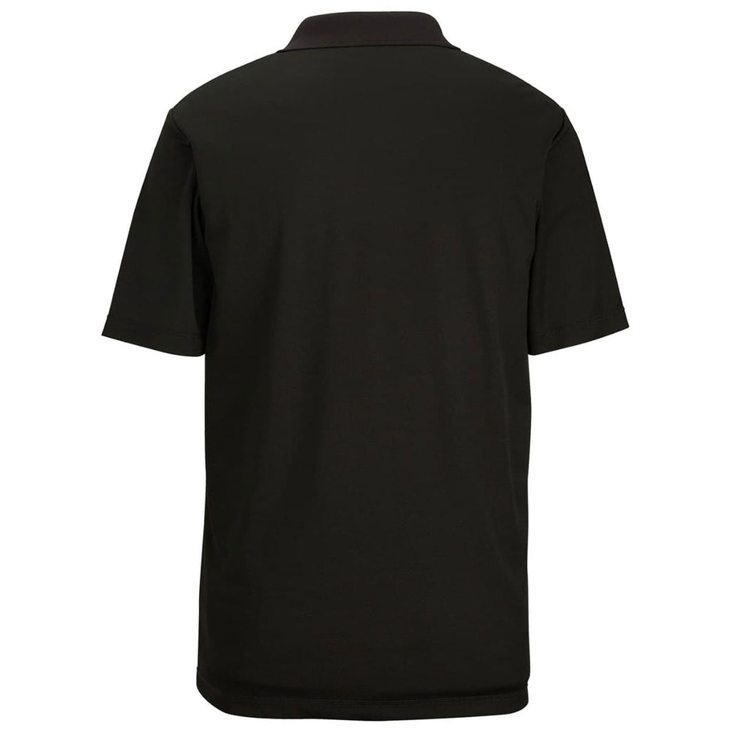 Edwards Men's Black Mini-Pique Snag-Proof Polo