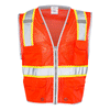 ML Kishigo Men's Fluorescent Red Premium Brilliant Series Heavy-Duty Class 2 Vest