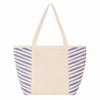 Good Value Natural/Royal Zebra Colored Cotton Tote