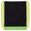 Good Value Black/Lime Color Flip Drawstring Backpack