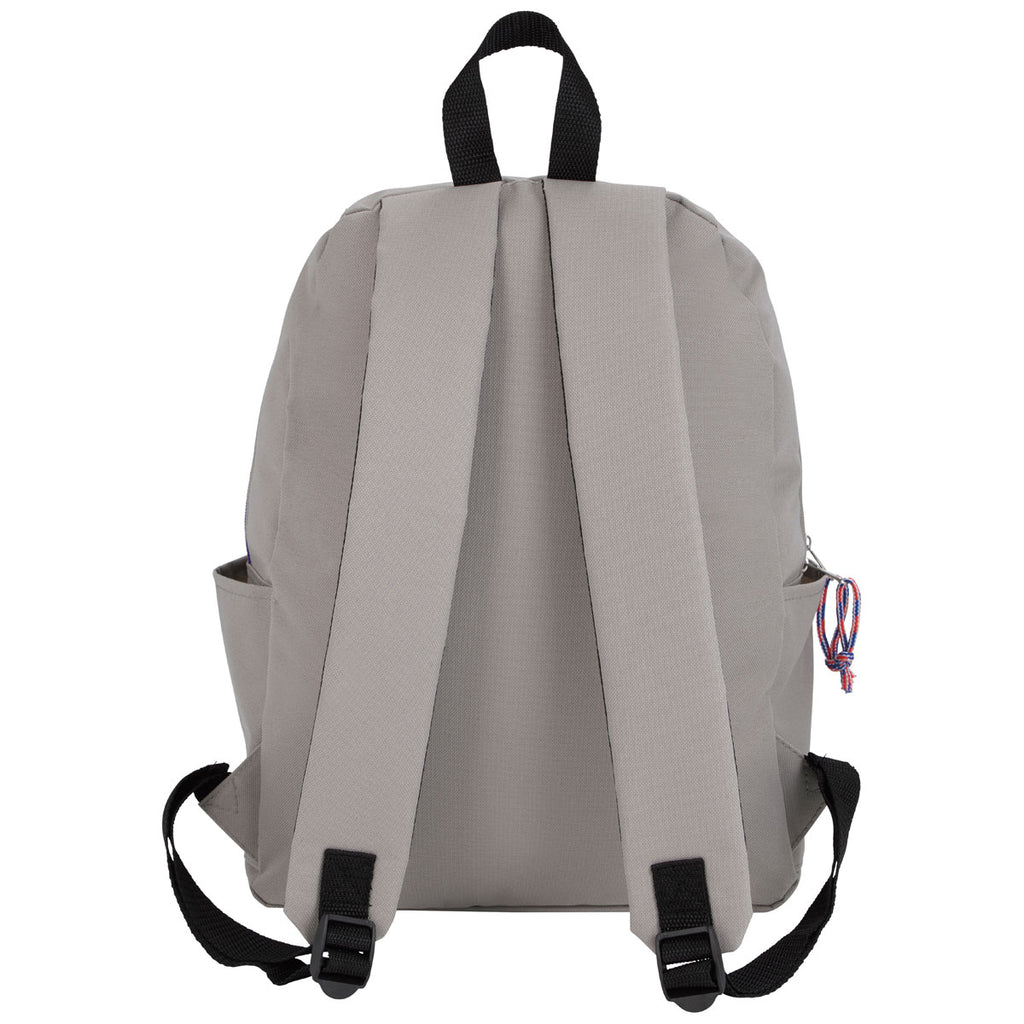 Good Value Khaki Tri-Color Zipper Backpack