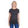 Threadfast Women's Black Triblend Short-Sleeve T-Shirt