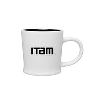 ETS White/Black Turno Ceramic Mug With Rigid Interior 12 oz