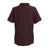 Vantage Women's Deep Maroon Soft-Blend Double-Tuck Pique Polo