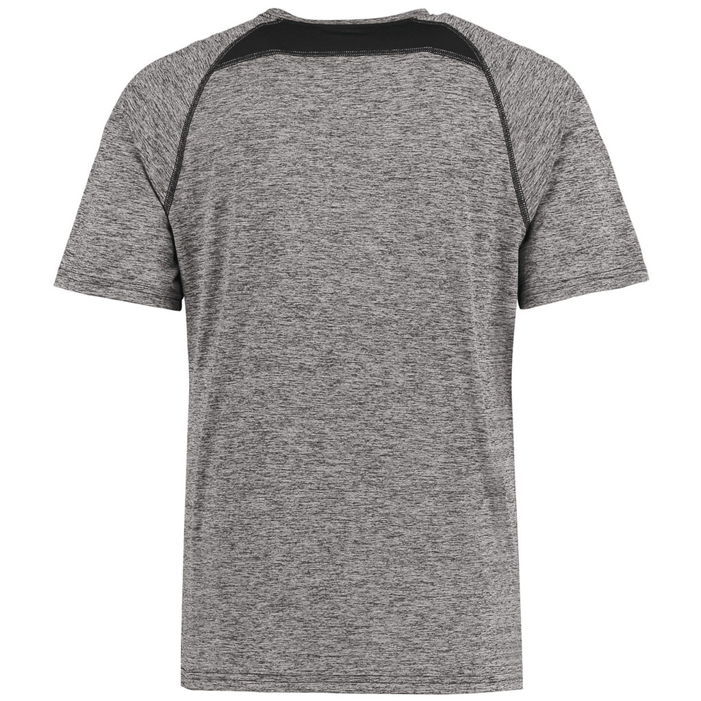 Holloway Men's Black Heather Electrify Coolcore Tee