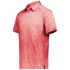 Holloway Men's Scarlet Heather Electrify Coolcore Polo