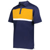 Holloway Men's Navy/Gold Prism Bold Polo