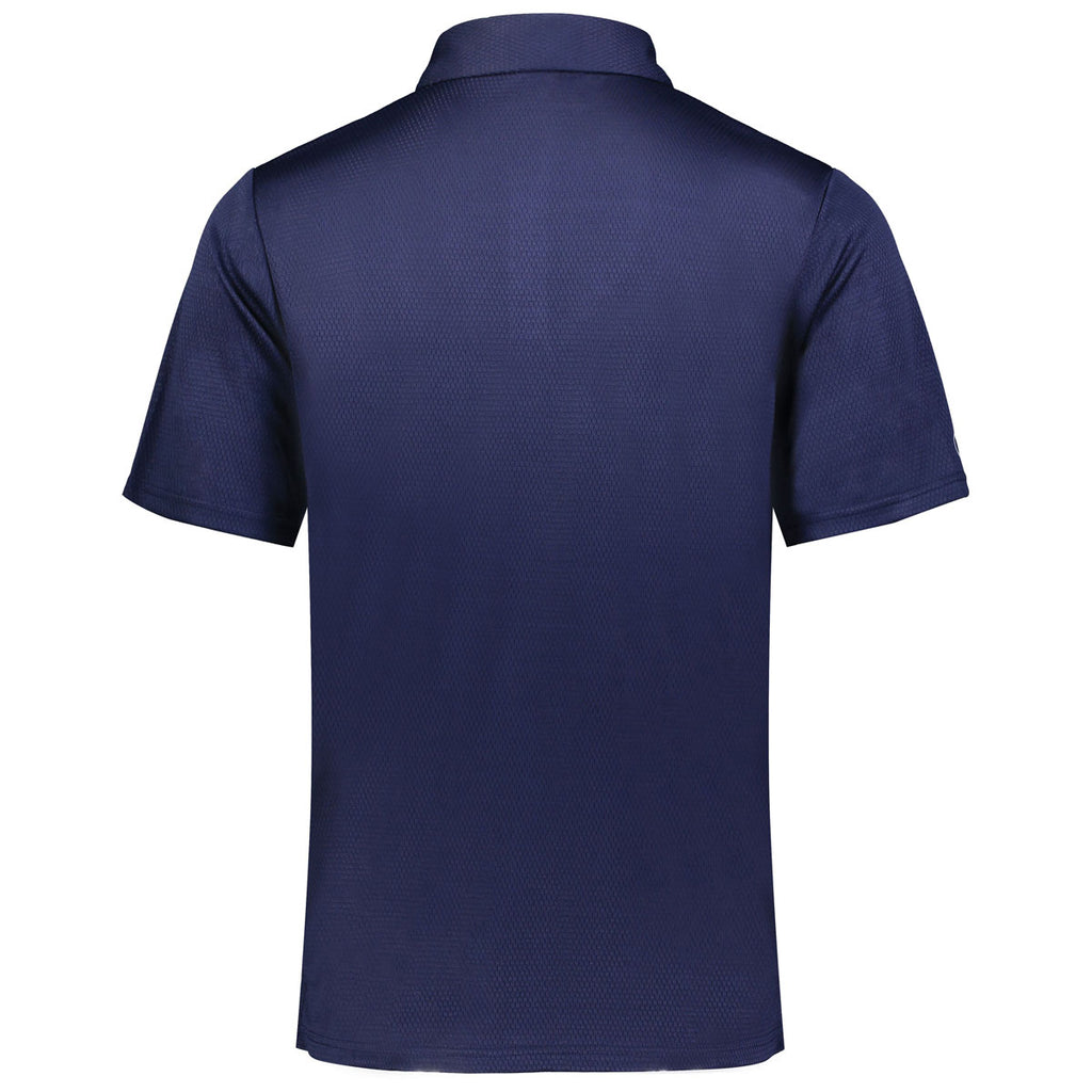 Holloway Men's Navy/Orange Prism Bold Polo