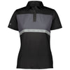 Holloway Women's Black/Carbon Prism Bold Polo