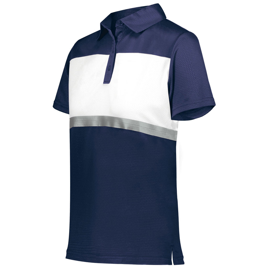 Holloway Women's Navy/White Prism Bold Polo