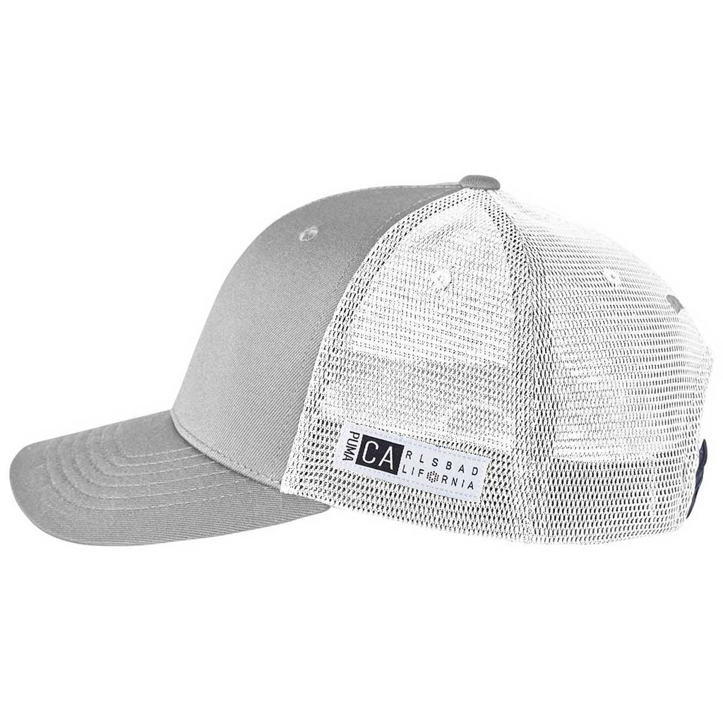 Puma Golf Quarry/Bright White 110 Snapback Trucker Hat