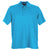 Vansport Men's Island Blue Omega Solid Mesh Tech Polo