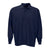 Vantage Men's Navy Omega Long Sleeve Solid Mesh Tech Polo