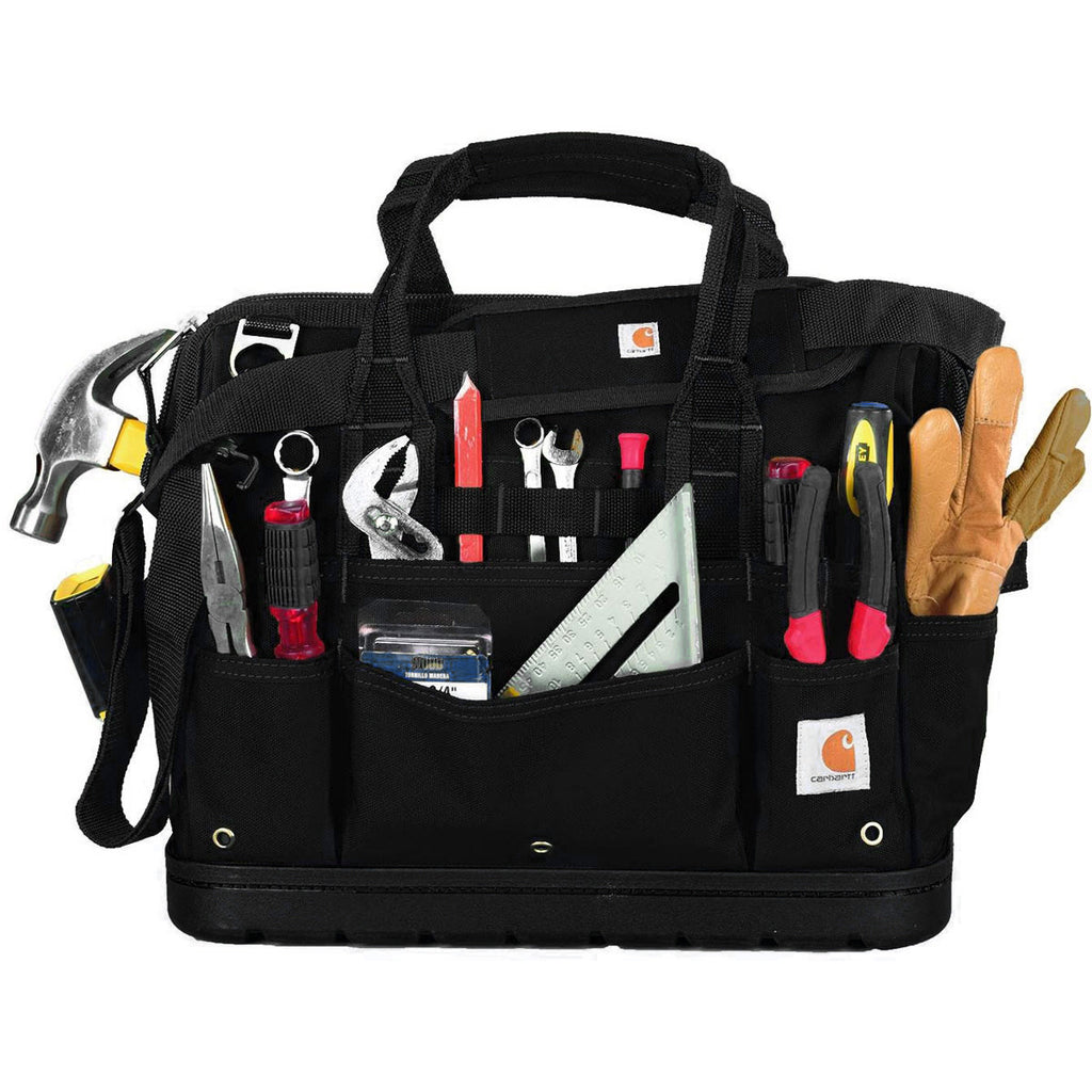 Carhartt Black Legacy 16 Inch Tool Bag With Molded Base