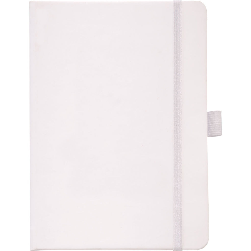 JournalBooks White Vienna Hard Bound Notebook (pen sold separately)